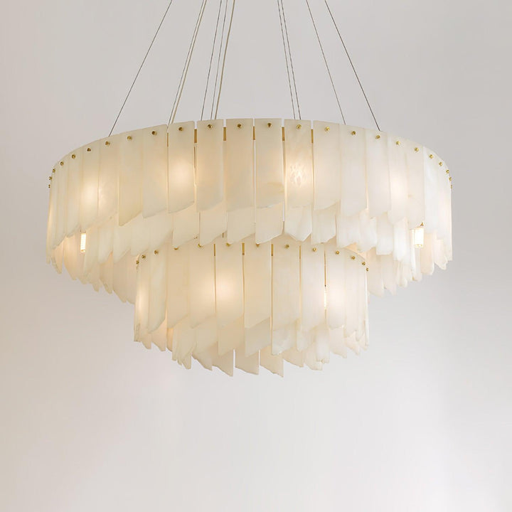 Alabaster Cascade Tiered Chandelier - Vakkerlight