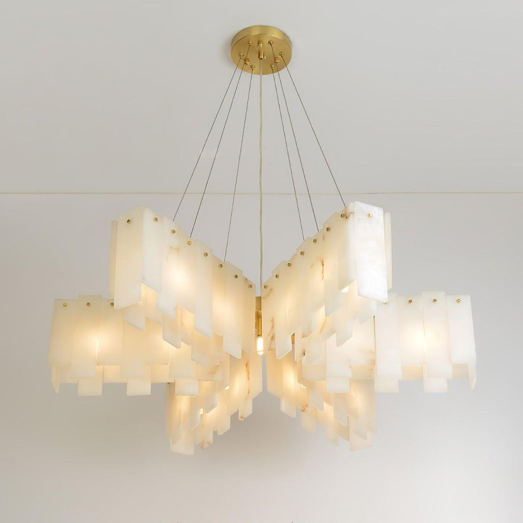 Alabaster Cascade Tiered Chandelier - Vakkerlight