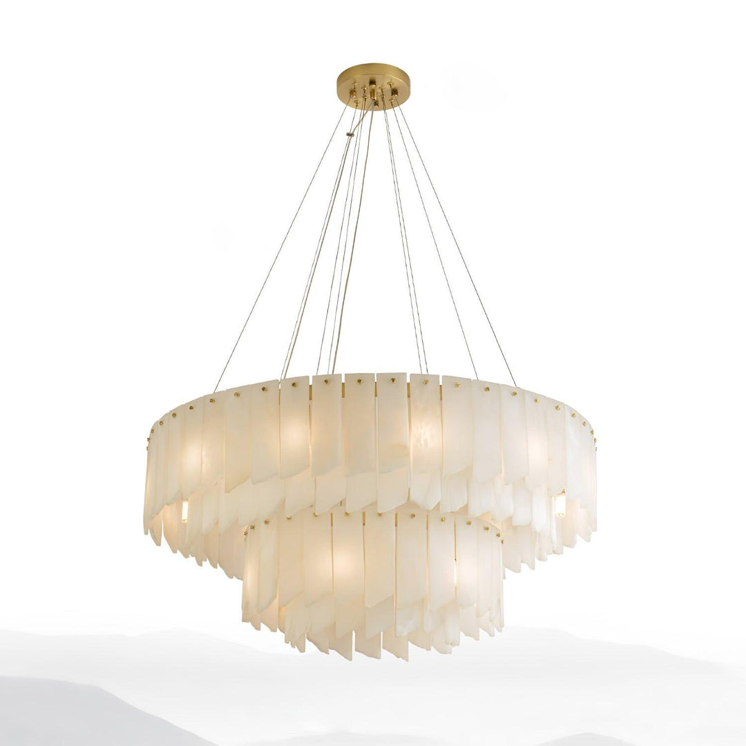 Alabaster Cascade Tiered Chandelier - Vakkerlight