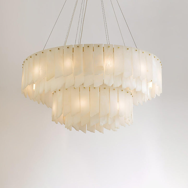 Alabaster Cascade Tiered Chandelier - Vakkerlight