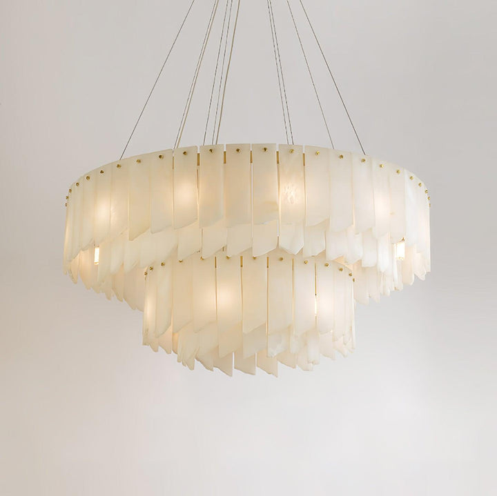 Alabaster Cascade Tiered Chandelier - Vakkerlight