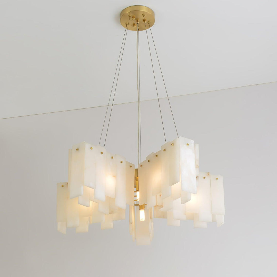 Alabaster Cascade Tiered Chandelier - Vakkerlight