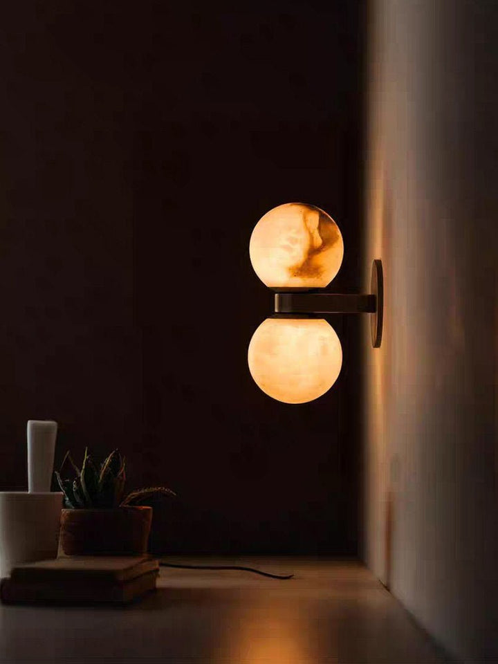 Alabaster Celestia Orb Wall Light - Vakkerlight