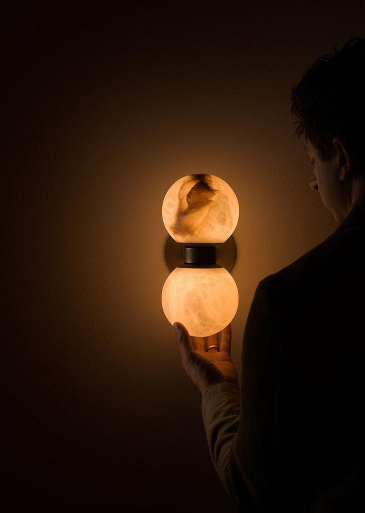 Alabaster Celestia Orb Wall Light - Vakkerlight