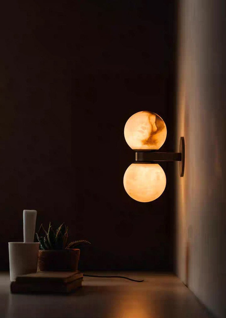 Alabaster Celestia Orb Wall Light - Vakkerlight