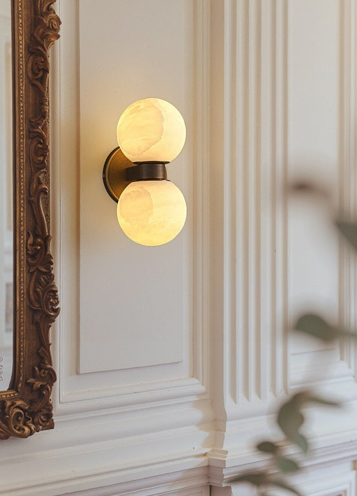 Alabaster Celestia Orb Wall Light - Vakkerlight