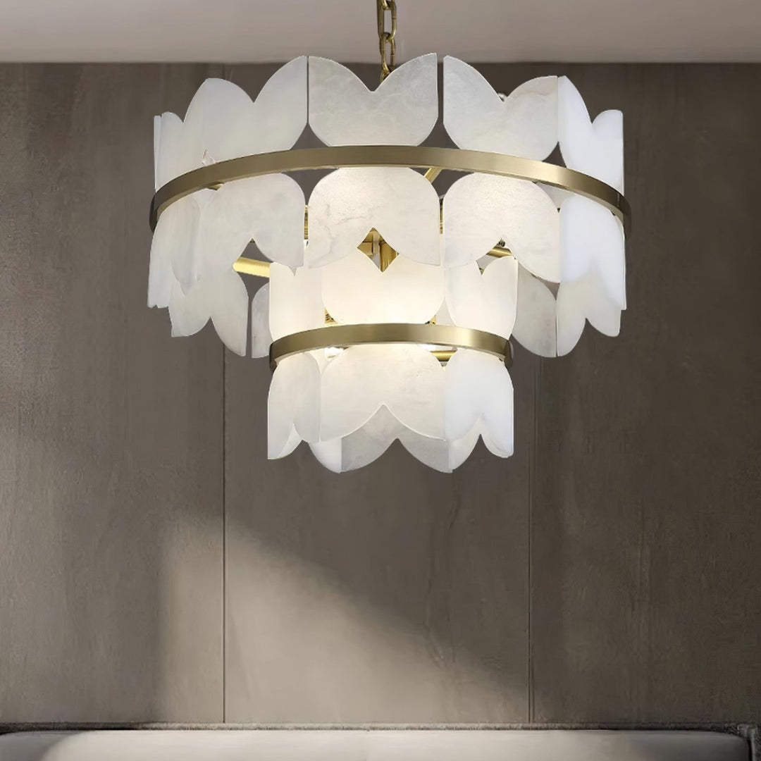 Alabaster Cloudscape Chandelier - Vakkerlight