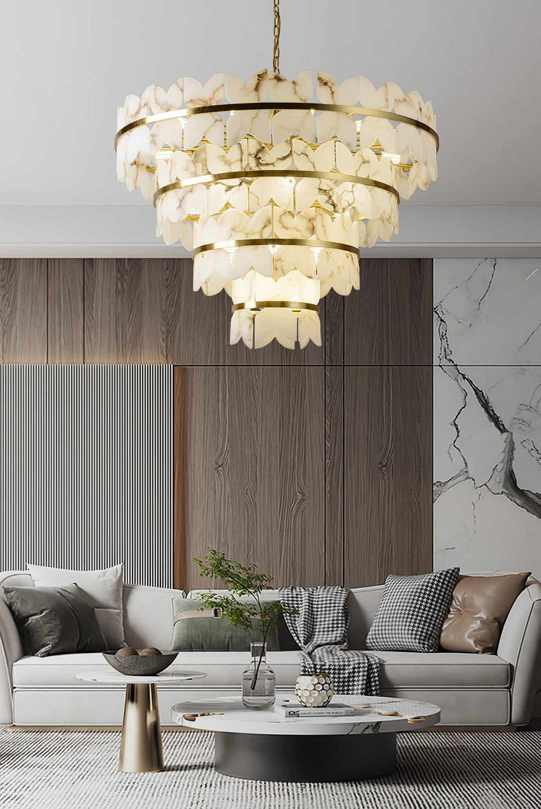 Alabaster Cloudscape Chandelier - Vakkerlight