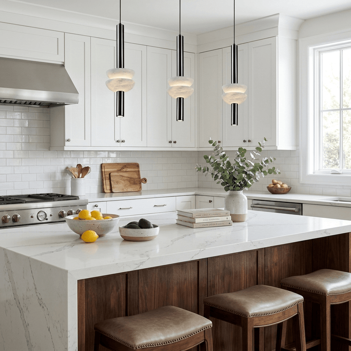 Alabaster Column Pendant Lamp - Vakkerlight