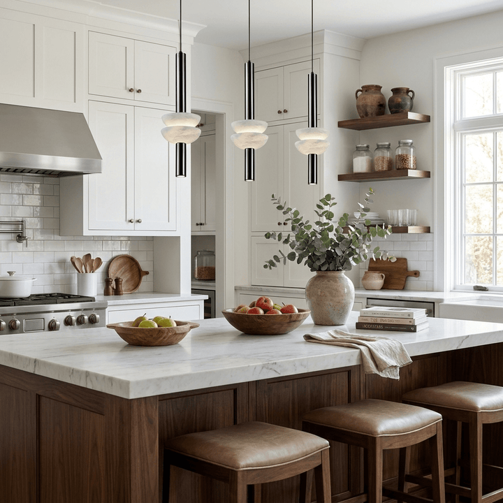 Alabaster Column Pendant Lamp - Vakkerlight