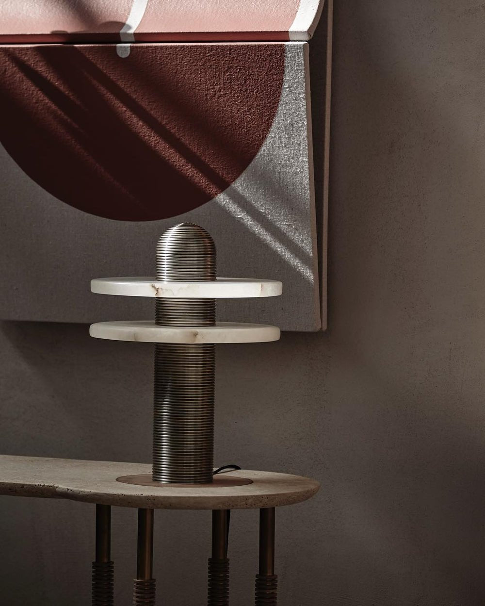 Alabaster Comet Table Lamp - Vakkerlight