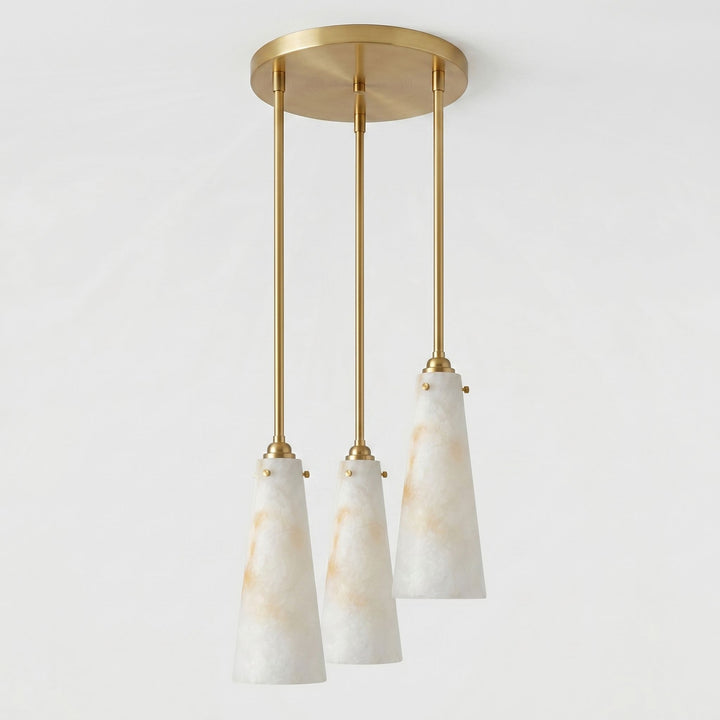 Solenne Alabaster Cluster Pendant Light