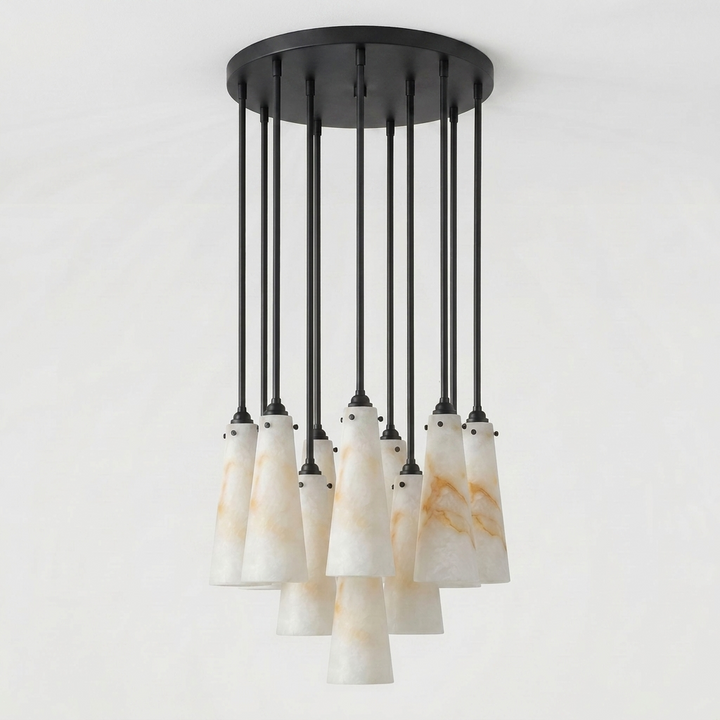 Solenne Alabaster Cluster Pendant Light