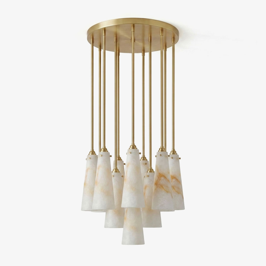 Solenne Alabaster Cluster Pendant Light