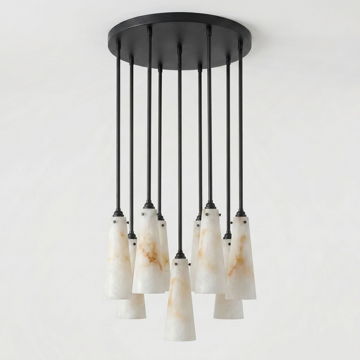 Solenne Alabaster Cluster Pendant Light