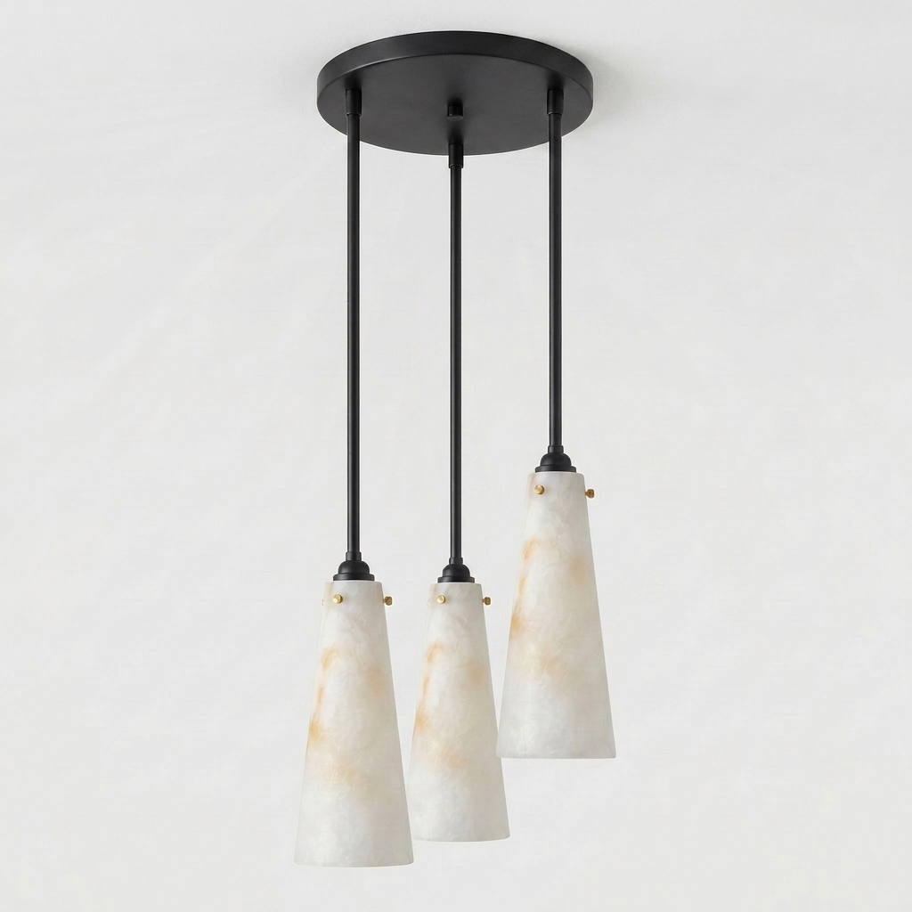 Solenne Alabaster Cluster Pendant Light