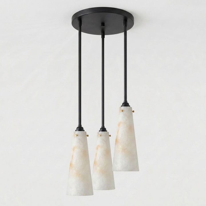 Solenne Alabaster Cluster Pendant Light