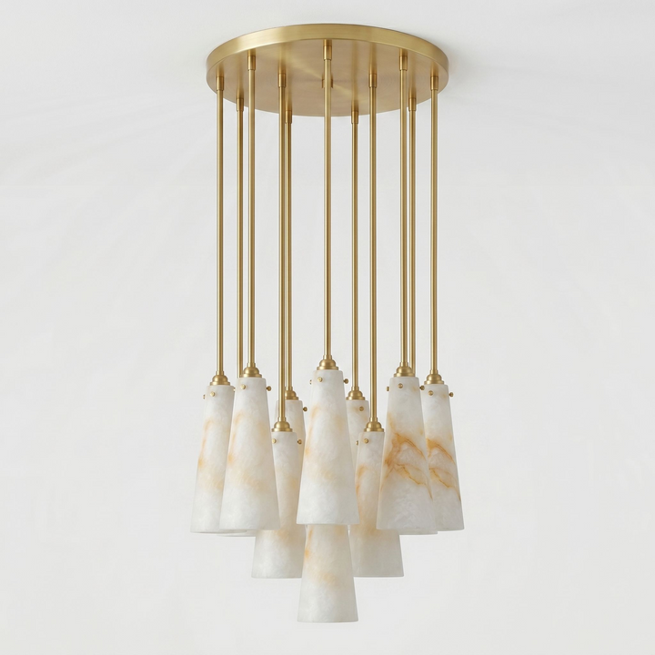 Solenne Alabaster Cluster Pendant Light