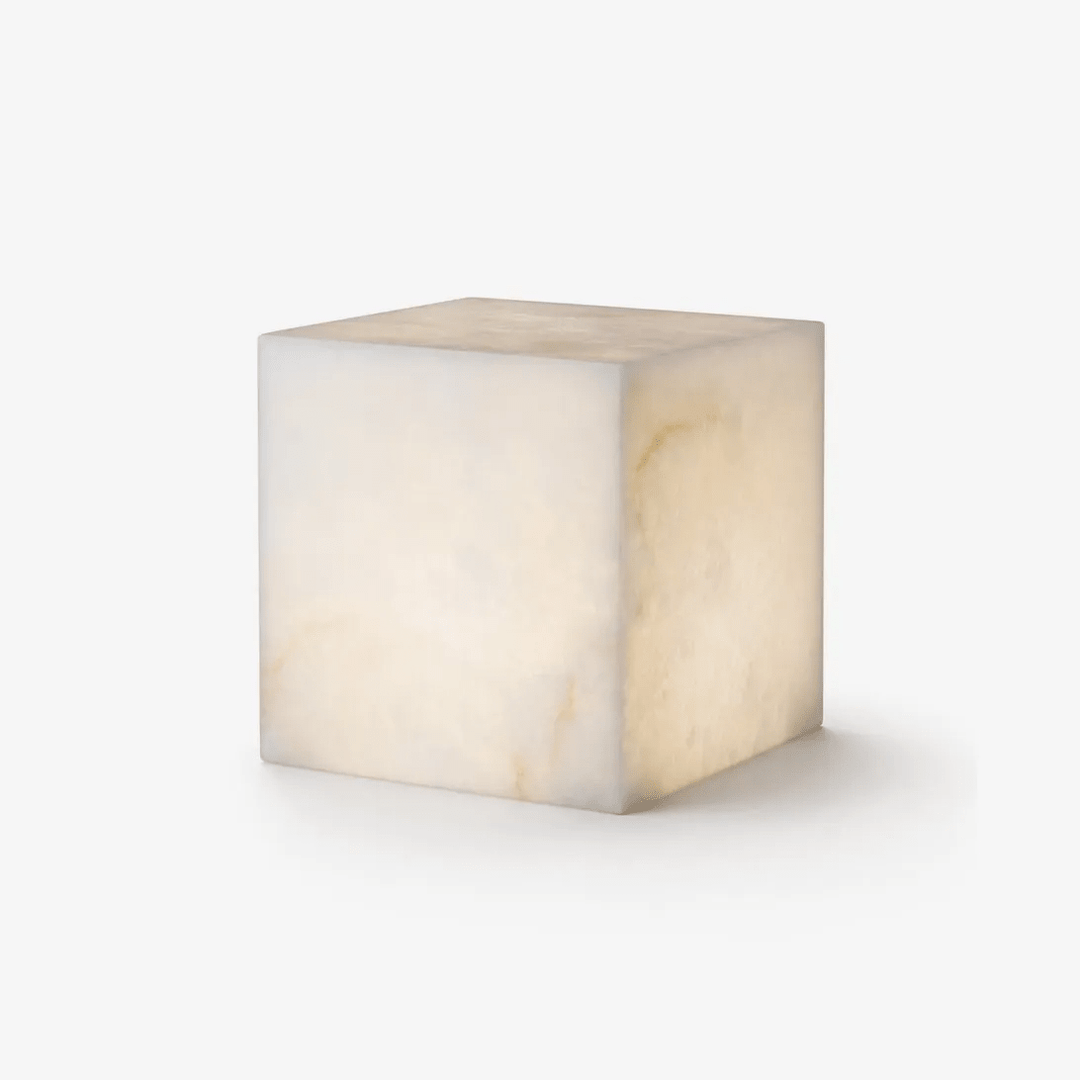 Alabaster Cube Table Lamp - Vakkerlight