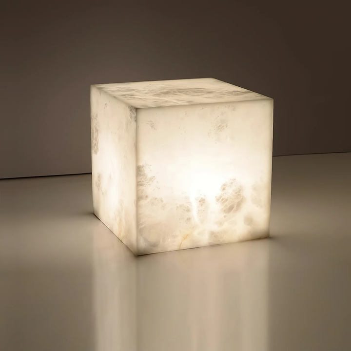 Alabaster Cube Table Lamp - Vakkerlight