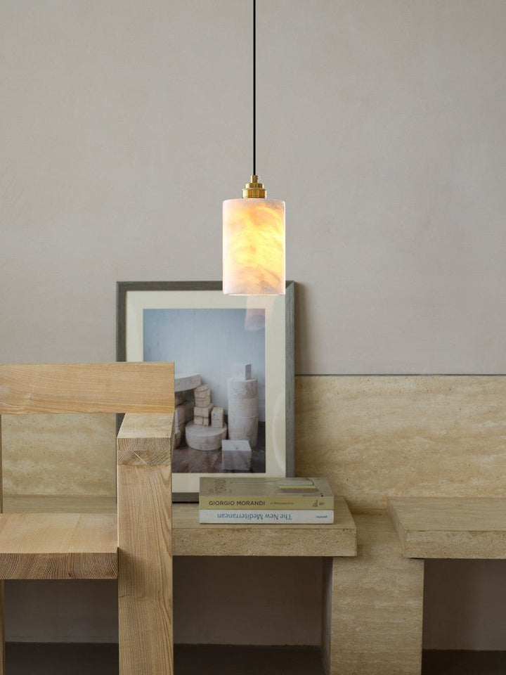 Alabaster Cylinder Cluster Chandelier - Vakkerlight
