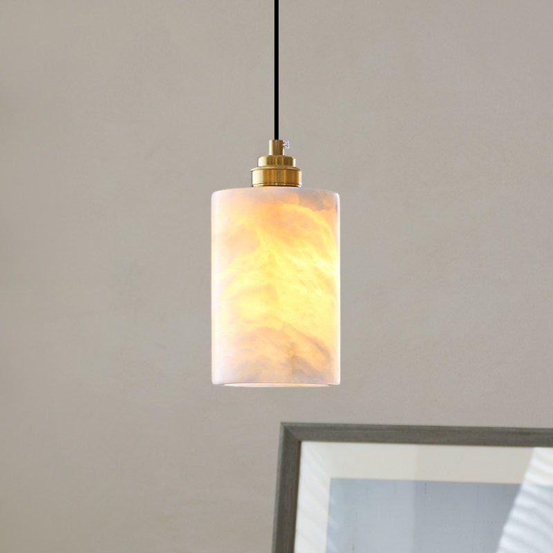 Alabaster Cylinder Cluster Chandelier - Vakkerlight