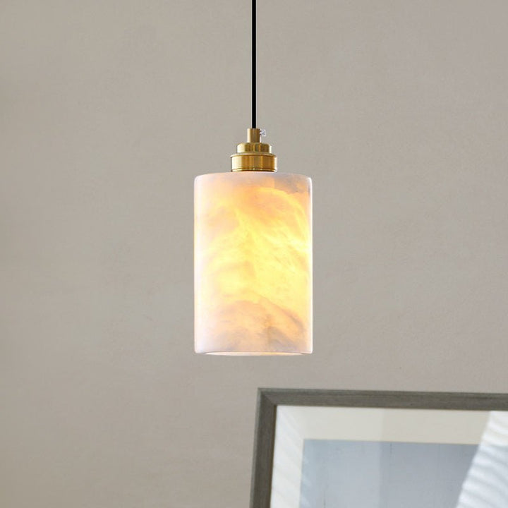 Alabaster Cylinder Cluster Chandelier - Vakkerlight