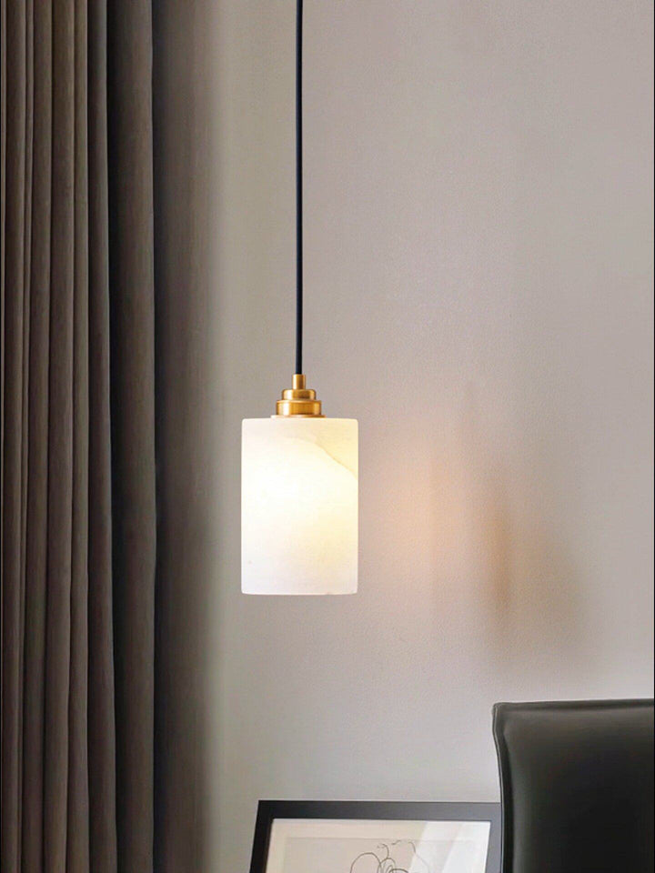 Alabaster Cylinder Cluster Chandelier - Vakkerlight