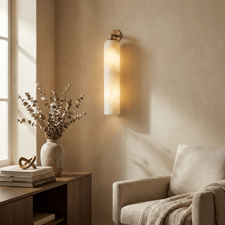 Tube Alabaster Wall Sconce - Vakkerlight