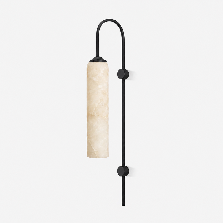 Alabaster Cylinder Wall Light