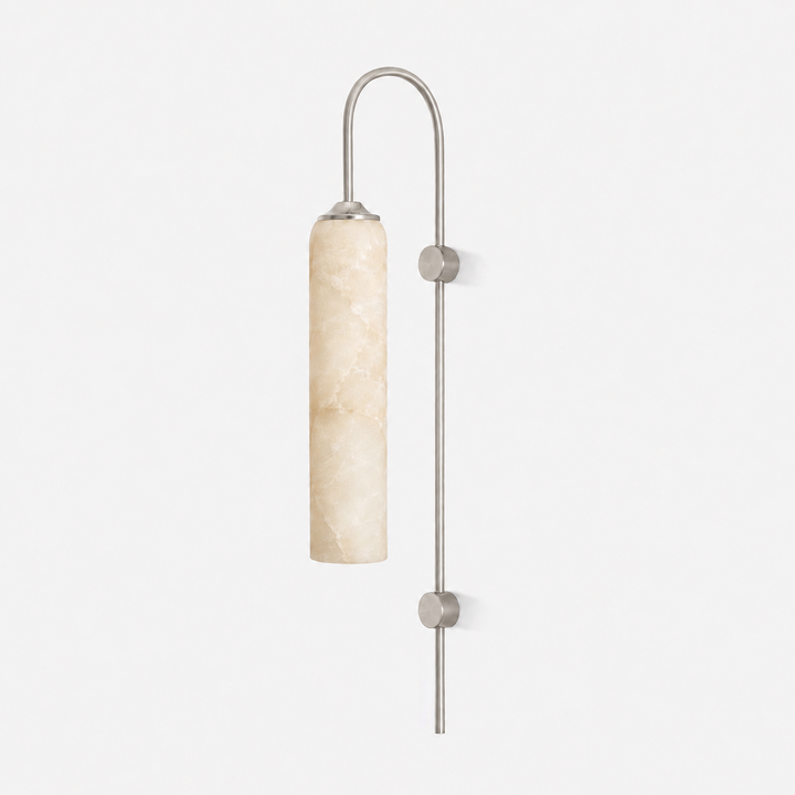 Alabaster Cylinder Wall Light