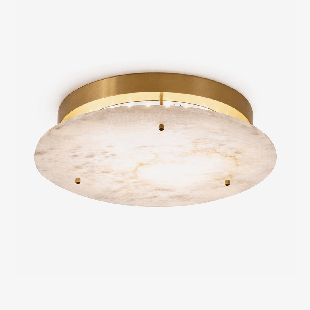 Alabaster Disc Ceiling Lamp - Vakkerlight