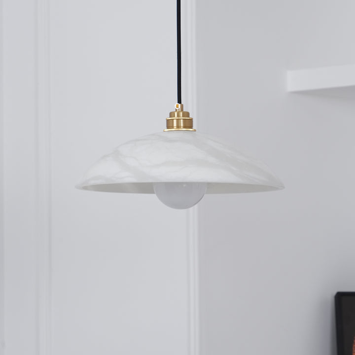 Alabaster Dome Pendant Lamp