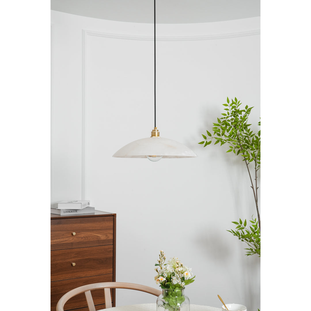Alabaster Dome Swag Pendant Lamp - Vakkerlight