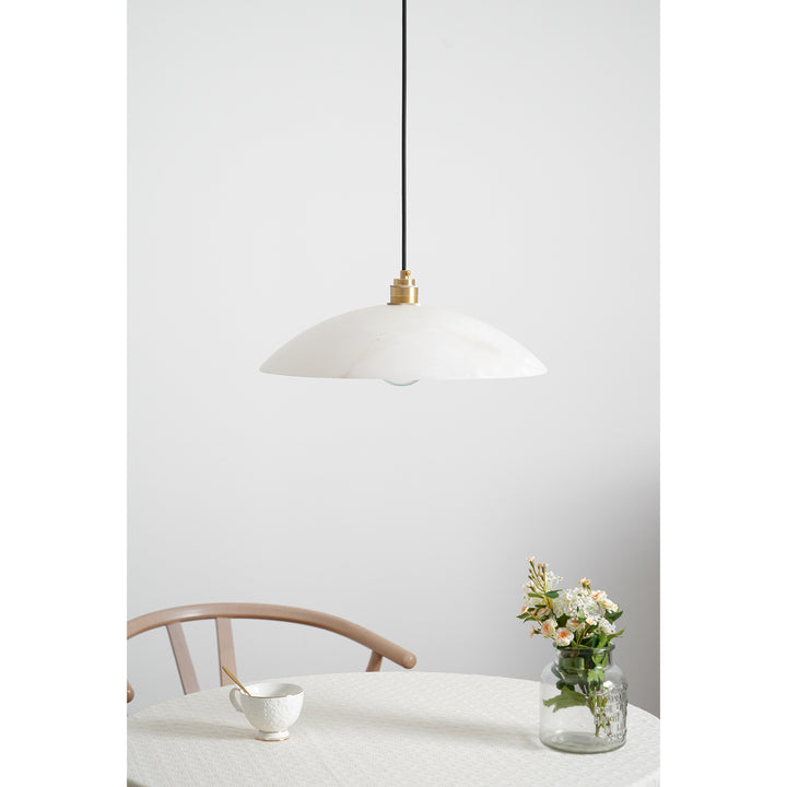 Alabaster Dome Swag Pendant Lamp - Vakkerlight