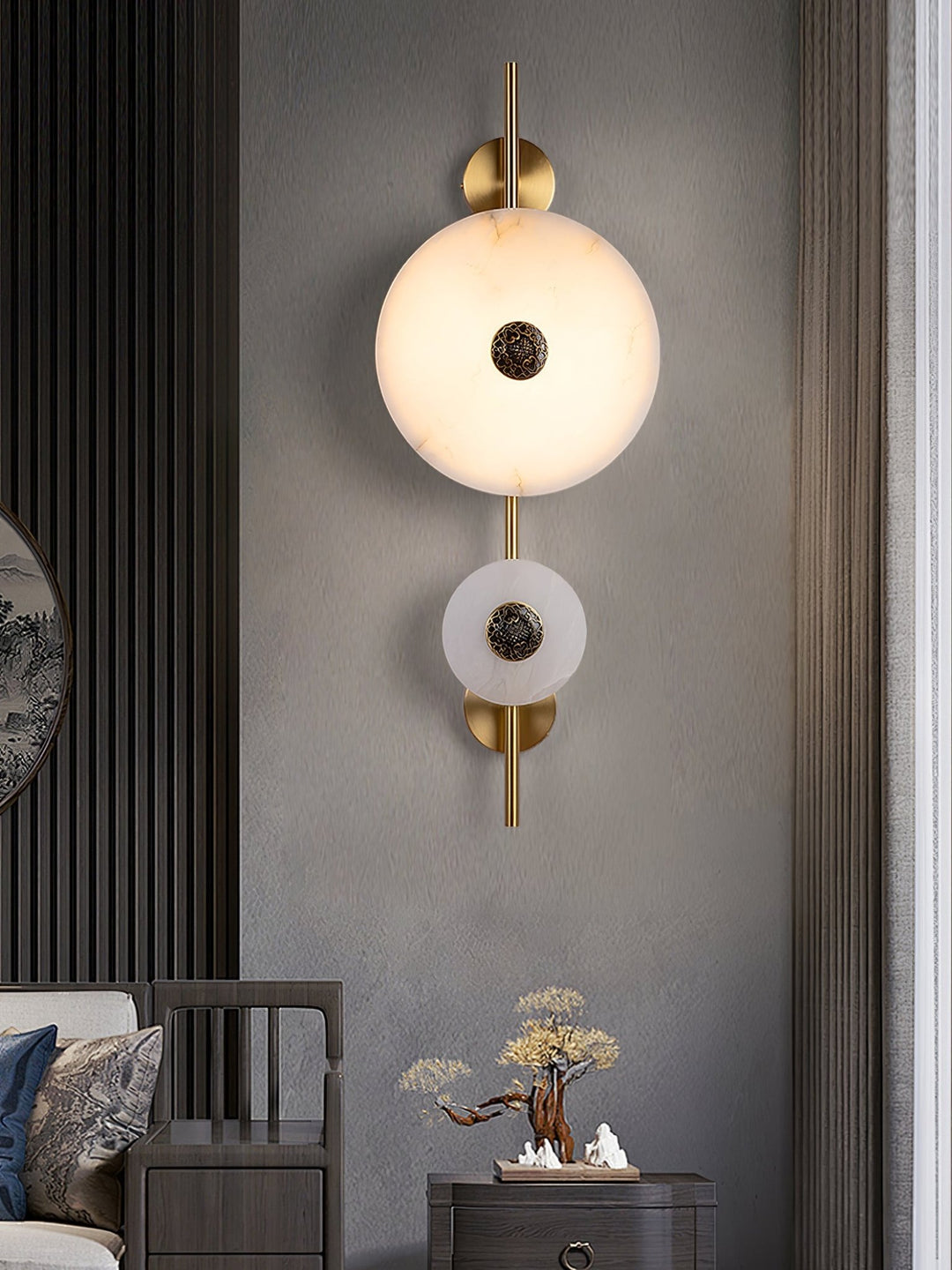 Alabaster Eclipse Wall Light - Vakkerlight