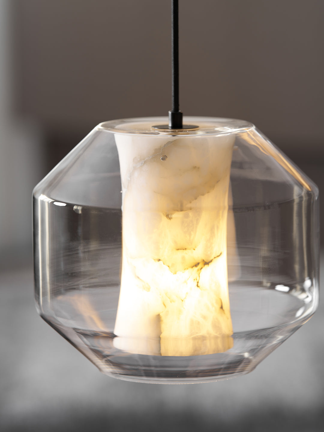 Alabaster Glass Cylinder Pendant Light - Vakkerlight