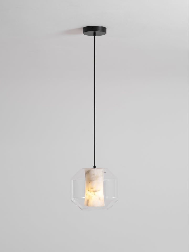 Alabaster Glass Cylinder Pendant Light - Vakkerlight