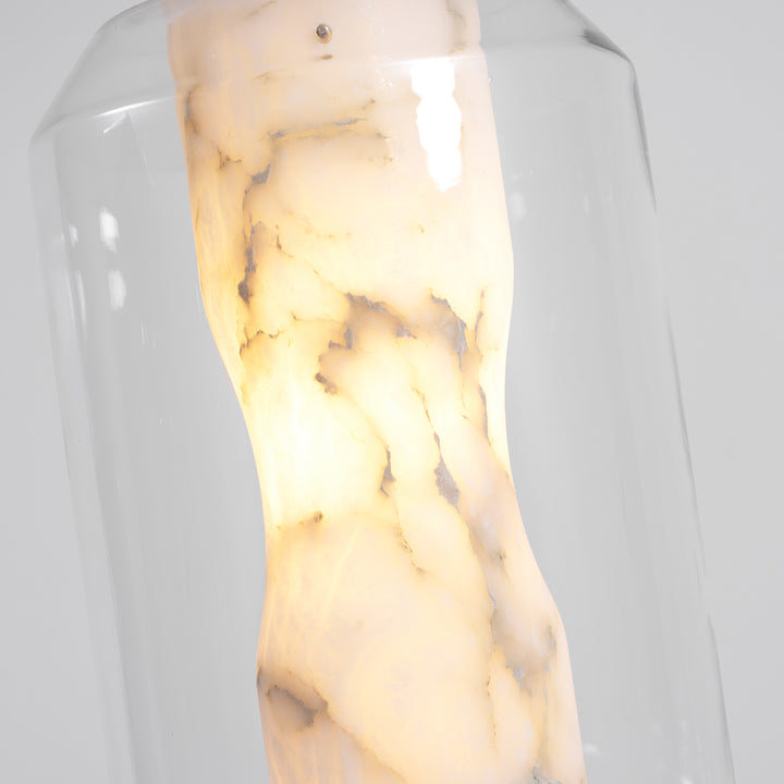 Alabaster Glass Cylinder Pendant Light - Vakkerlight