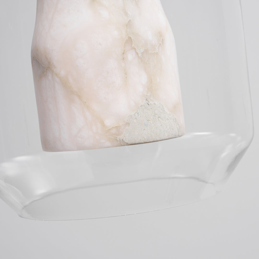 Alabaster Glass Cylinder Pendant Light - Vakkerlight