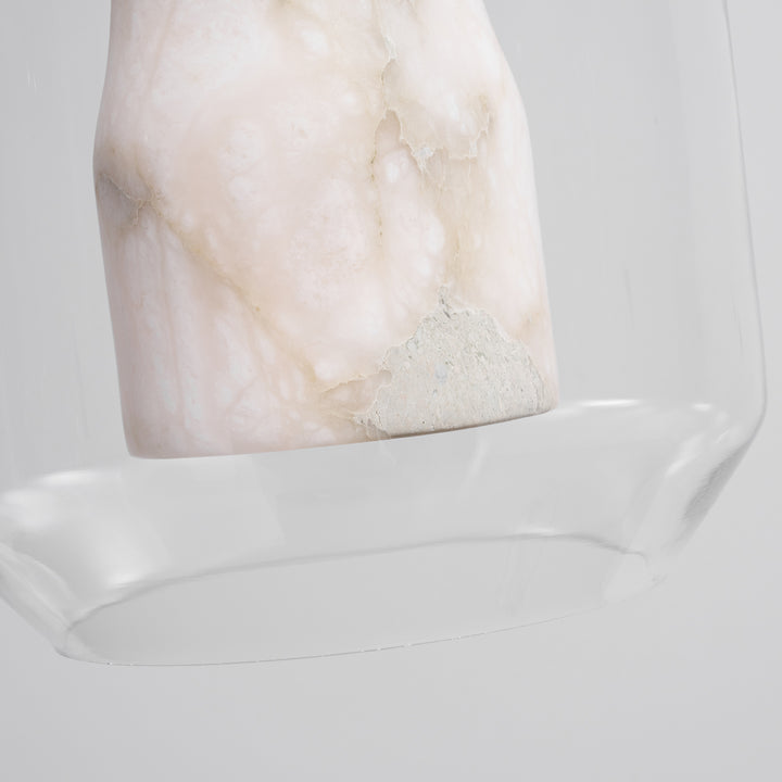 Alabaster Glass Cylinder Pendant Light - Vakkerlight