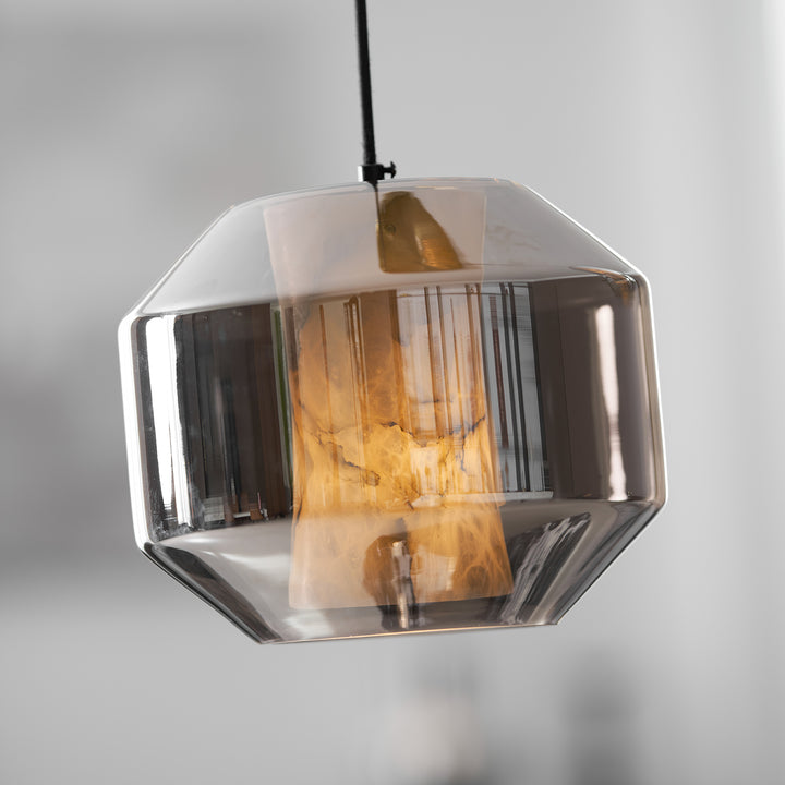 Alabaster Glass Cylinder Pendant Light - Vakkerlight