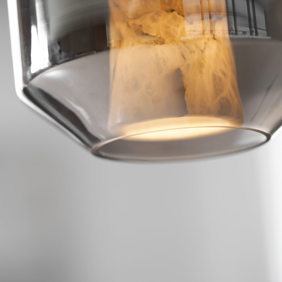 Alabaster Glass Cylinder Pendant Light - Vakkerlight