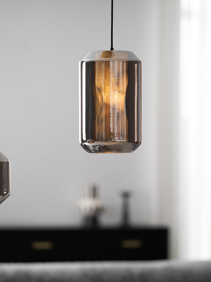 Alabaster Glass Cylinder Pendant Light - Vakkerlight