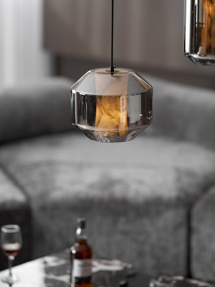 Alabaster Glass Cylinder Pendant Light - Vakkerlight