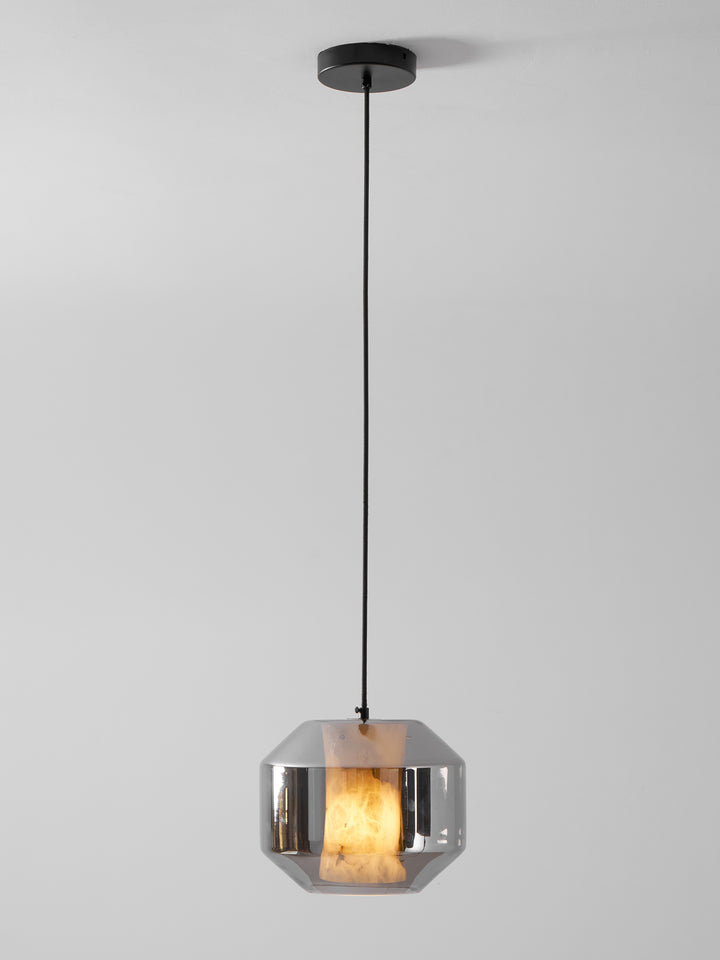 Alabaster Glass Cylinder Pendant Light - Vakkerlight