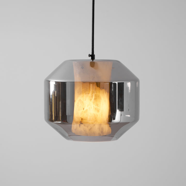 Alabaster Glass Cylinder Pendant Light - Vakkerlight