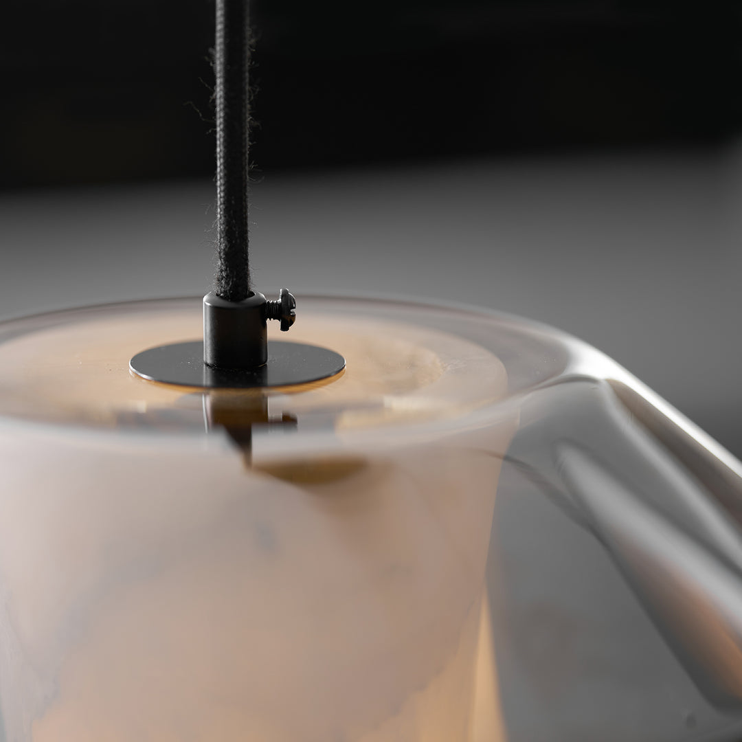 Alabaster Glass Cylinder Pendant Light - Vakkerlight
