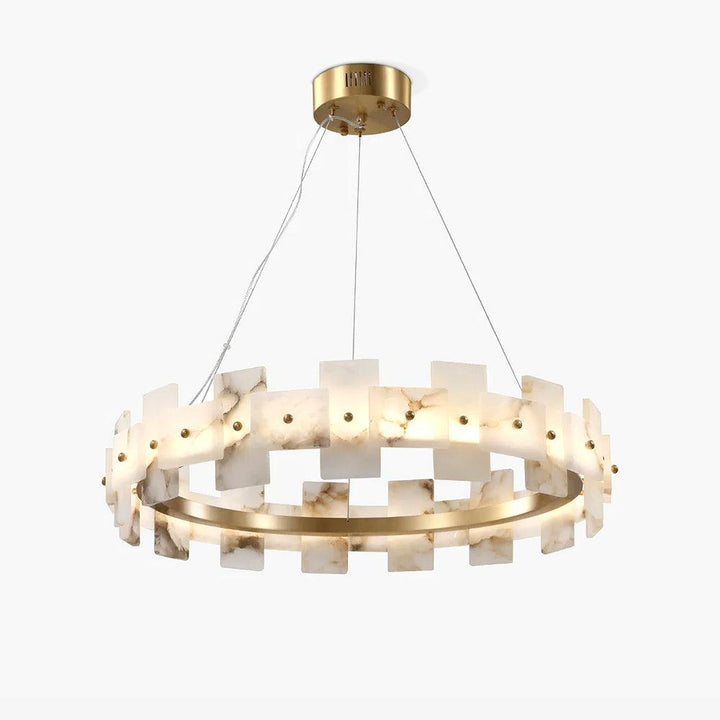 Alabaster Halo Chandelier - Vakkerlight