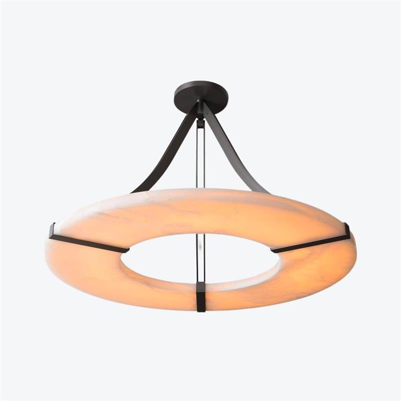 Alabaster Halo Pendant Light - Vakkerlight